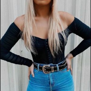 Hope’s black bodysuit size large NWT